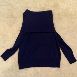 Never worn Aqua Bloomingdales cashmere off the shoulder sweater